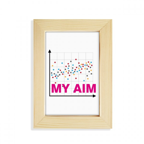 Mathematical Coordinates Target Set Desktop Display Photo Frame Picture Art Painting 5x7 inch