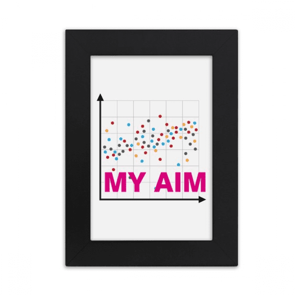 Mathematical Coordinates Target Set Desktop Photo Frame Picture Display Art Painting Exhibit