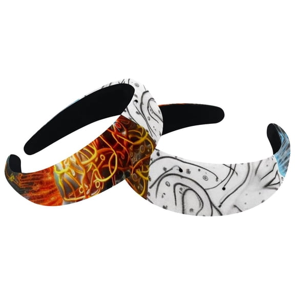 Mathematical Engineering Brain Headbands for Women Girls Wide Head Band Fashion Padded Headbands Head Bands for Women's Hair Accessories