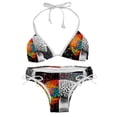 thumbnail image 1 of Mathematical Engineering Detachable Sponge Adjustable Strap Bikini Set 2-Pack for Various Scenes, 1 of 6