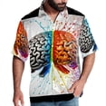 thumbnail image 1 of Mathematical Engineering Men's Button Down Casual Hawaiian Print Short Sleeve Summer Beach Shirt, 1 of 6
