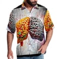 thumbnail image 1 of Mathematical Engineering Men's Short Sleeve Button Down Spread Collar Beach Shirts, 1 of 6