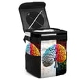 thumbnail image 1 of Mathematical Engineering Mini Trash Can for Car: Foldable, with Lid, Leak-Proof, and Hanging Storage Bag, 1 of 6