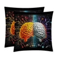 thumbnail image 1 of Mathematical Engineering Velvet Bed Pillow Throw Covers Pillow Inserts Throw Pillows with Unique Patterns - Set of 2, Sizes 16x16, 18x18, 20x20 Inches for Various Occasions, 1 of 6