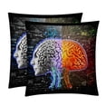thumbnail image 1 of Mathematical Engineering Velvet Throw Pillow Covers Set of 2 | Unique Patterns in 16x16, 18x18, 20x20 Inches |for Home Decor and Gifts | Includes Pillow Inserts | Throw Pillow Inserts Included, 1 of 6