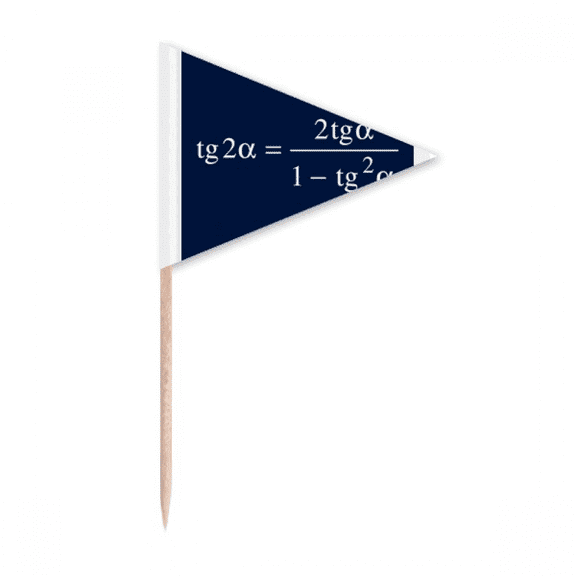 Mathematical Formula Expresses Computational Equation Toothpick Triangle Cupcake Toppers Flag