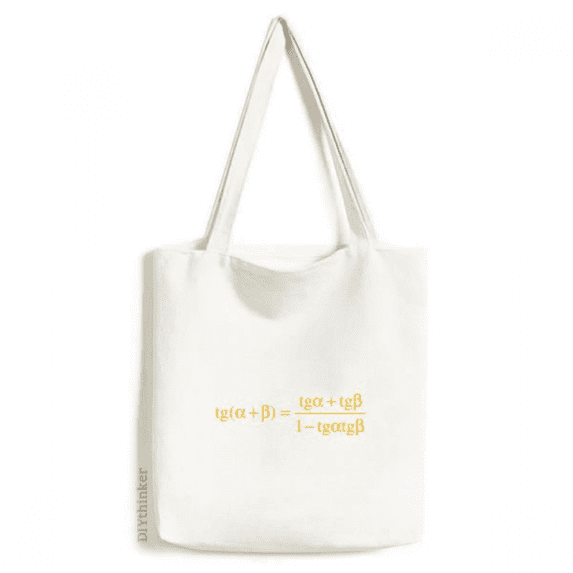 Mathematical Formula Expresses Computational Logarithm Tote Canvas Bag Shopping Satchel Casual Handbag