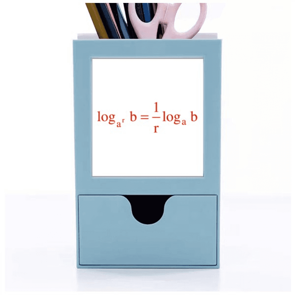 Mathematical Formula Expressing Computational Index Desk Supplies Organizer Pen Holder Card