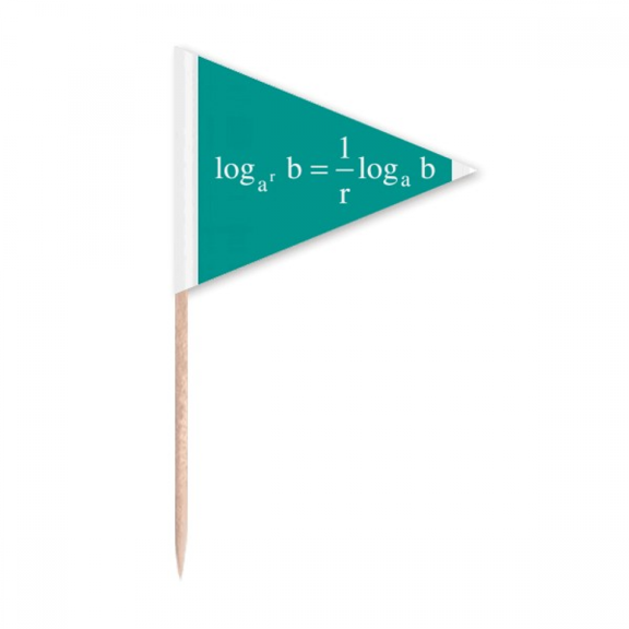 Mathematical Formula Expressing Computational Index Toothpick Triangle Cupcake Toppers Flag