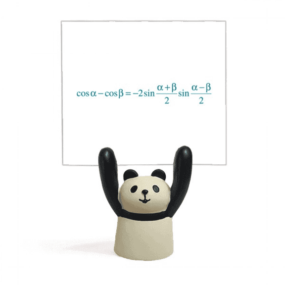 Mathematical Formula Expressing Cosine Computation Memo Holder Cartoon Animal Panda Stand Decoration