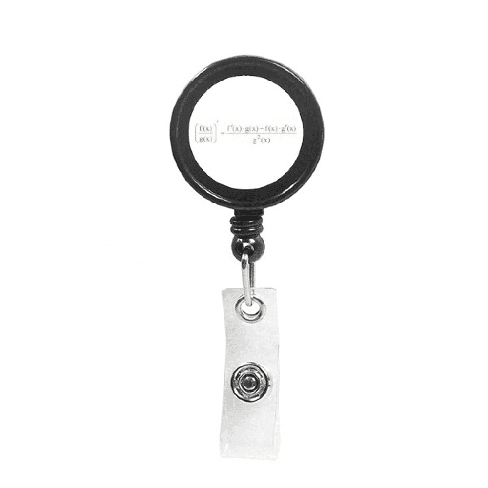 Mathematical Formula Expressions Calculate Scores Retractable Keychain Badge Holder ID Badge