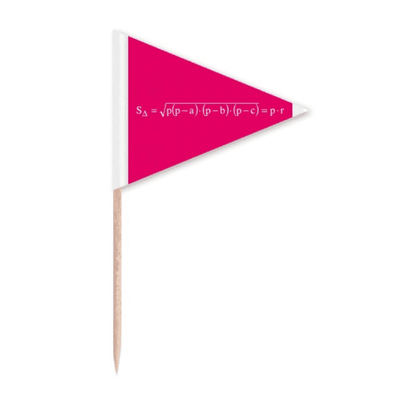 Mathematical Formula Expressions Computation Root Number Toothpick Triangle Cupcake Toppers Flag