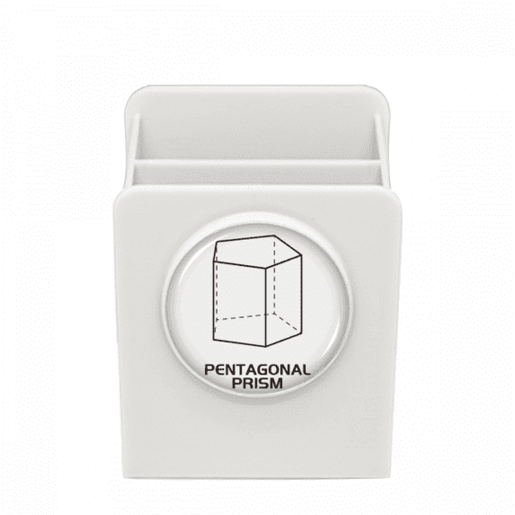 Mathematical Geometric Space Pentagonal Prism Desk Pencil Holder Cup Pen Organizer