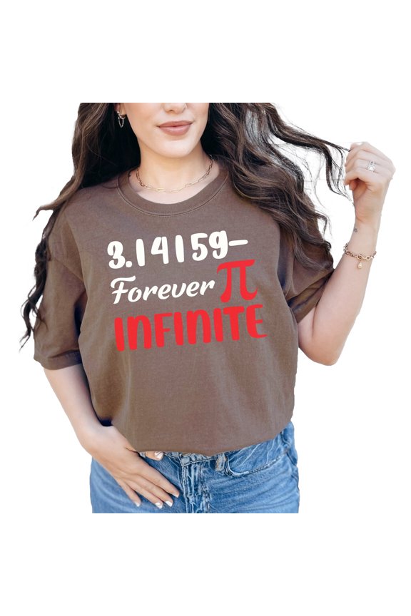 Mathematical Pi TShirt, Infinite Pi Shirt, Pi Day Celebration Tee, Funny Math Lover Shirt, Geeky Pi Symbol TShirt, Math Geek Shirt, Espresso Comfort Colors T-Shirt, XL