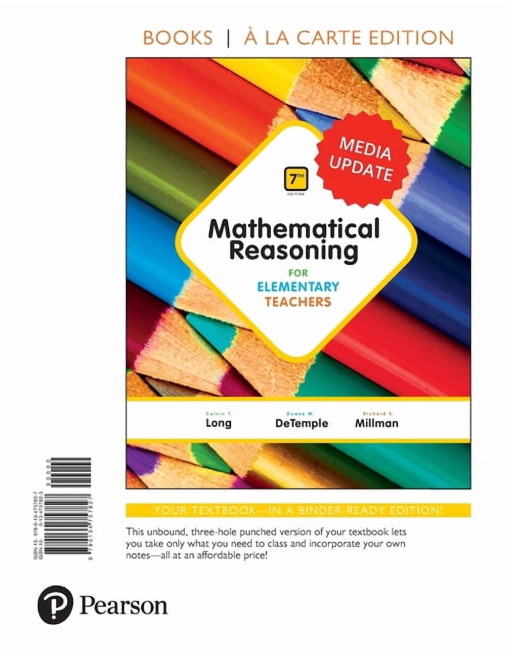 Mathematical Reasoning for Elementary Teachers, Media Update, (Loose Leaf)