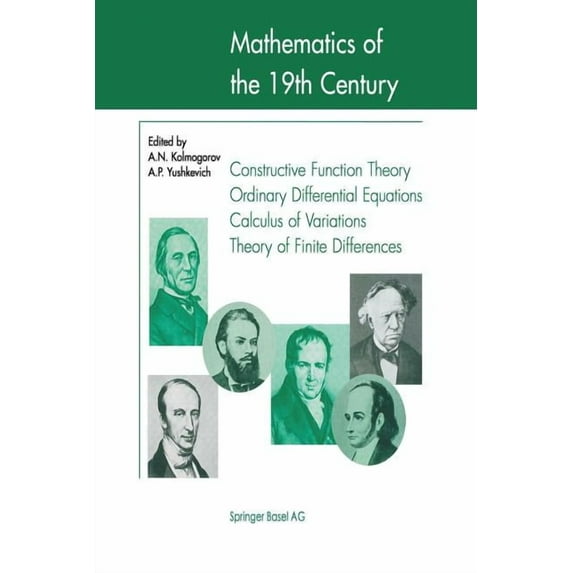 Mathematics of the 19th Century: Function Theory According to Chebyshev Ordinary Differential Equations Calculus of Vari, (Paperback)