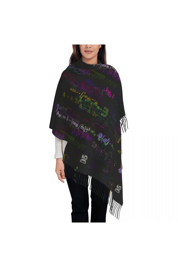 Mathematics And Physics Women's Pashmina Shawl Wraps Fringe Scarf Long Large Scarf