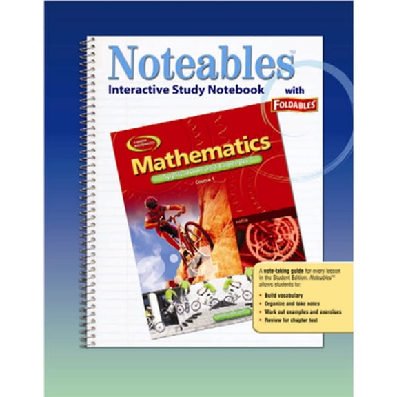 Mathematics: Applications and Concepts, Course 1: Interactive Study Notebook with Foldables (Paperback) by McGraw-Hill