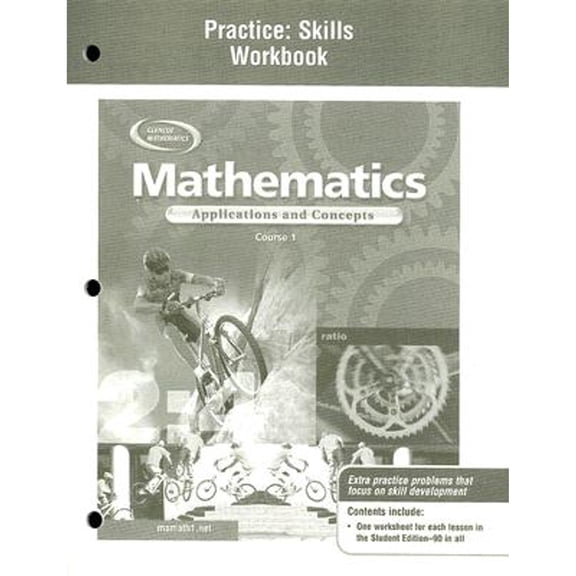 Pre-Owned Mathematics: Applications and Concepts, Course 1, Practice Skills Workbook (Paperback 9780078600869) by McGraw Hill