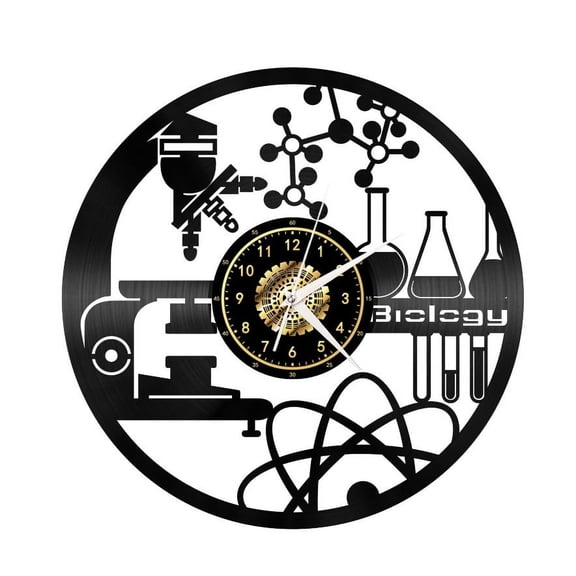 Mathematics Chemistry Vinyl Record Wall Clock 12Black Wall Clock Unique Gifts for Men Women for Birthday Wall Decor