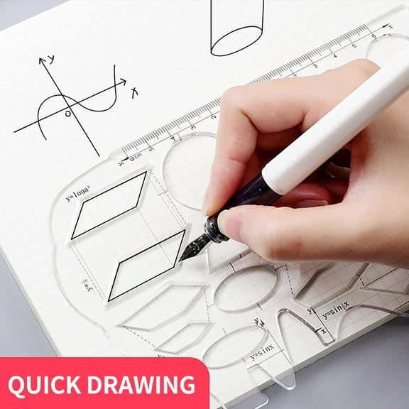 Mathematics Drawing Tool, Multifunctional Student Stationery for Geometry and Function Drawing, Professional Grade Academic Tool, Durable Drafting Instrument for Precise Mathematical Work, by UKHCCC