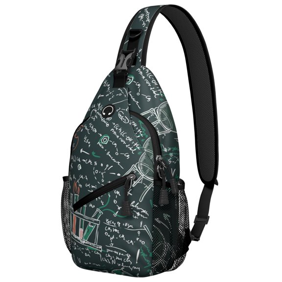 Mathematics Engineering Technology Science Lover Crossbody Sling Backpack Small Lightweight Anti-theft