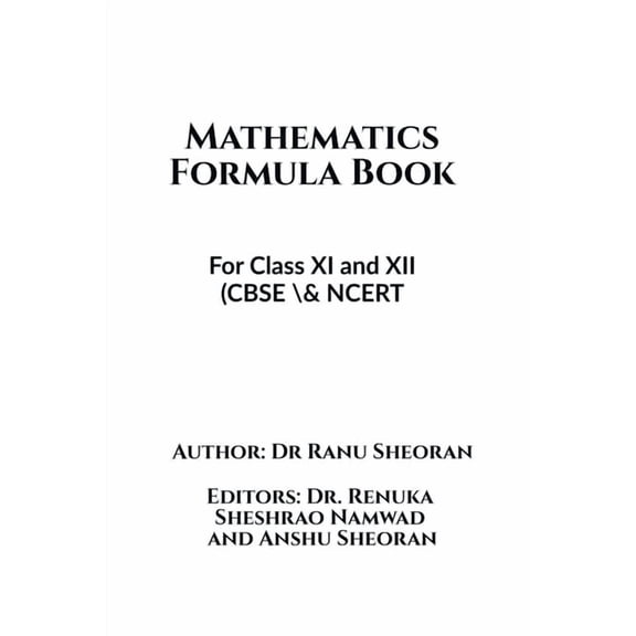 Mathematics Formula Book, (Paperback)