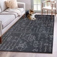 thumbnail image 1 of Mathematics Formulas Area Rug 4x6 Washable Rug Non Slip Blackboard with Math Numerical Geometric Large Area Rug Indoor Floor Carpet for Entryway Bedroom Kitchen Living Room Home Office Dining Room, 1 of 8