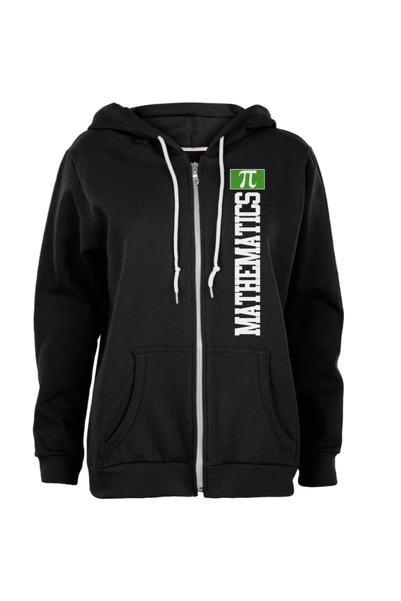 Mathematics Major Math Science Team Womens Full Zip Hoodie Black SM