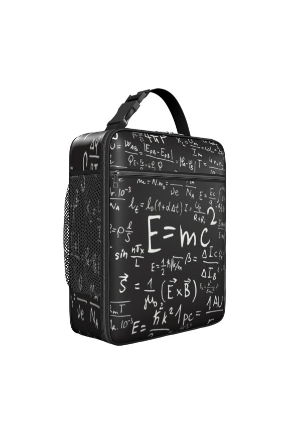 Mathematics Math Lunch Bag – Gifts Scientific Formula Educational Wall Science Classroom Geometric Science Lover Insulated Thermal Food Container Bag