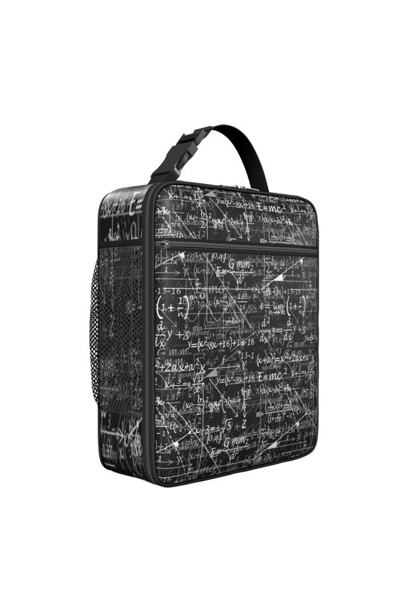 Mathematics Math Lunch Bag – Gifts Scientific Formula Educational Wall Science Classroom Geometric Science Lover Insulated Thermal Food Container Bag