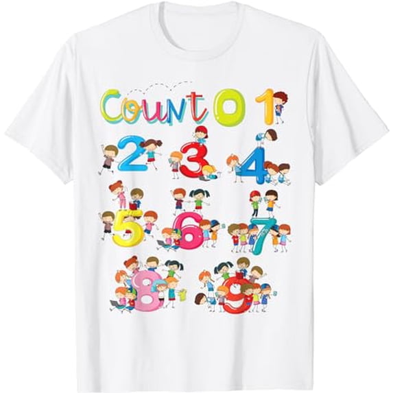 Mathematics Math Numbers Learning Boys Toddler School T-Shirt