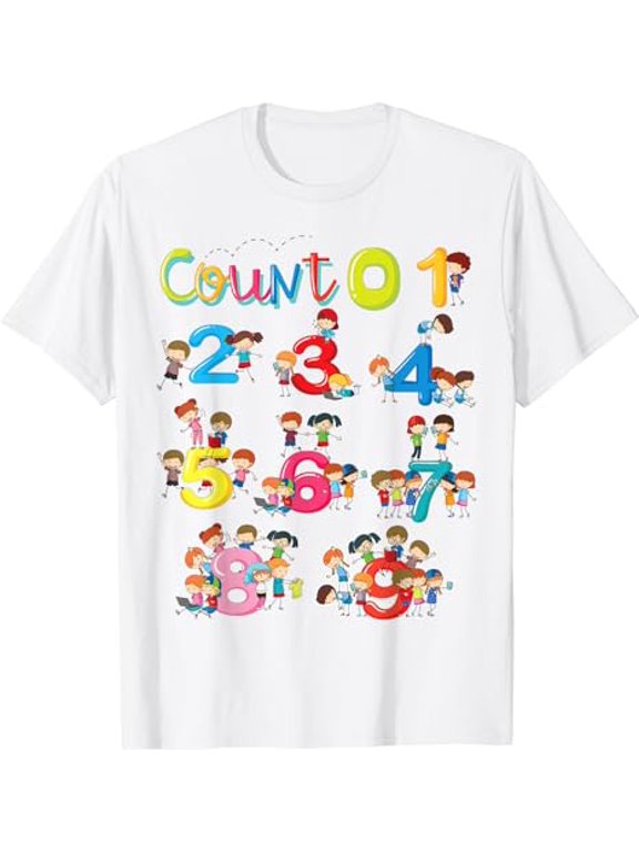 Mathematics Math Numbers Learning Boys Toddler School T-Shirt