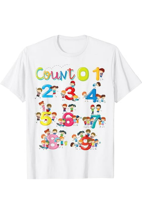 Mathematics Math Numbers Learning Boys Toddler School T-Shirt
