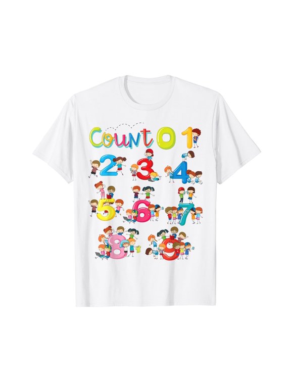 Mathematics Math Numbers Learning Boys Toddler School T-Shirt