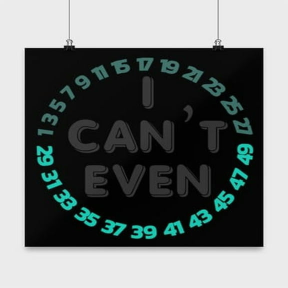 Mathematics Humor Art - Math Lovers - 13x13 Poster Print - Classroom Decor