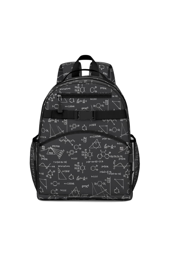 Mathematics and Scientific Knowledge Inspired Student Backpack Spacious and Lightweight School Book Bag Adjustable Straps Chest Strap Padded Shoulders Perfect Educational Gift for s