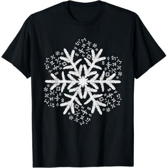Mathematics Snowflake Gift Christmas Math T-Shirt