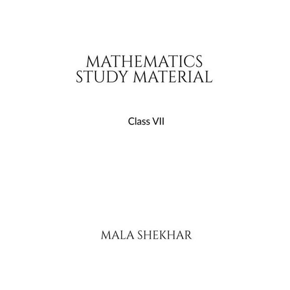 Mathematics Study Material for Class 7, (Paperback)