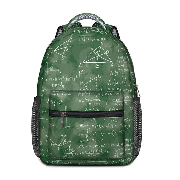 Mathematics and Scientific Knowledge Themed School Backpack with Formula Lab and Engineering Pattern