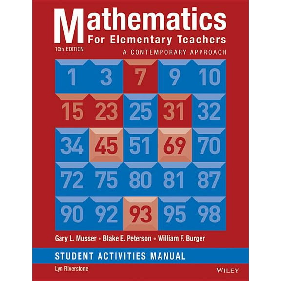 Mathematics for Elementary Teachers: A Contemporary Approach 10e Student Activity Manual, (Paperback)