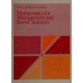 thumbnail image 1 of Pre-Owned Mathematics for Management and Social Sciences 9780030221613 Used, 1 of 1
