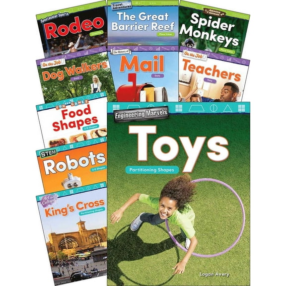 Mathematics in the Real World: Geometry, Place Value, Measurement and Data for First Grade, 10-Book Set (Other)
