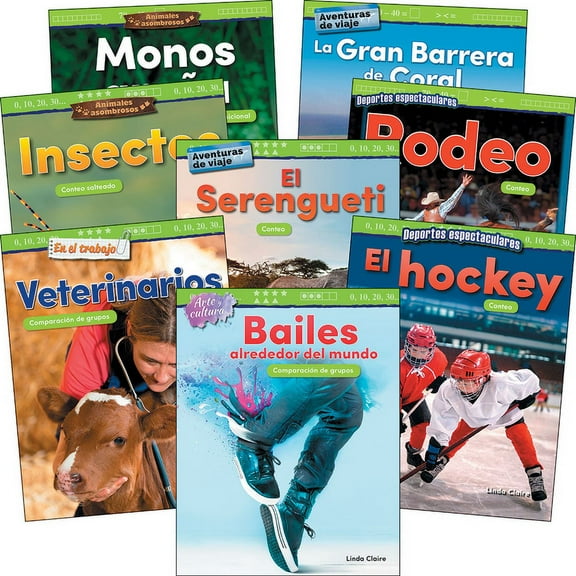 Mathematics in the Real World: Numbers & Counting Grade K-1 Spanish: 8-Book Set (Other)
