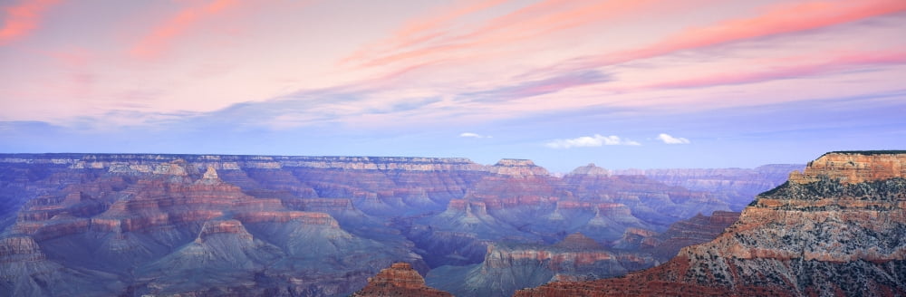 Mather Point Grand Canyon Arizona Canvas Art - Panoramic Images (36 x 12)
