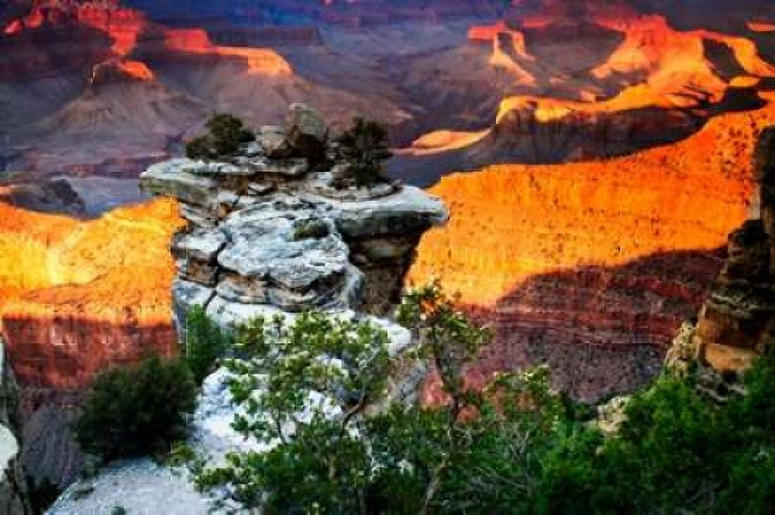 Mather Point Sunset IV Canvas Art - Alan Hausenflock (20 x 28)