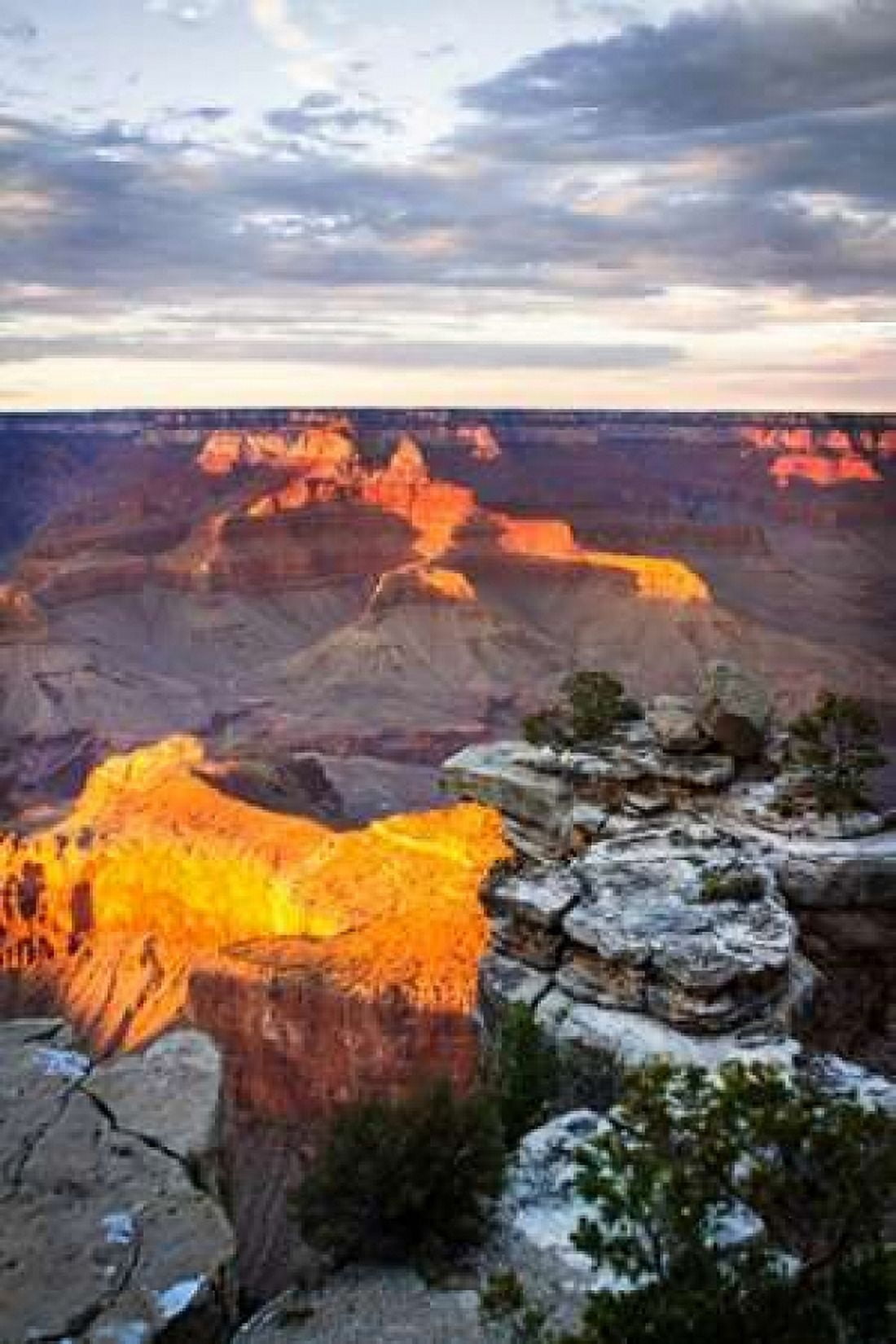 Mather Point Sunset VI Canvas Art - Alan Hausenflock (20 x 28)