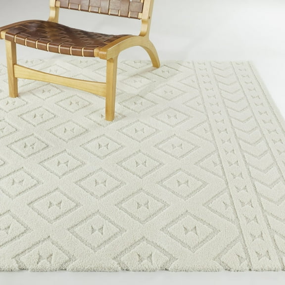 Mather Transitional Trellis Area Rug
