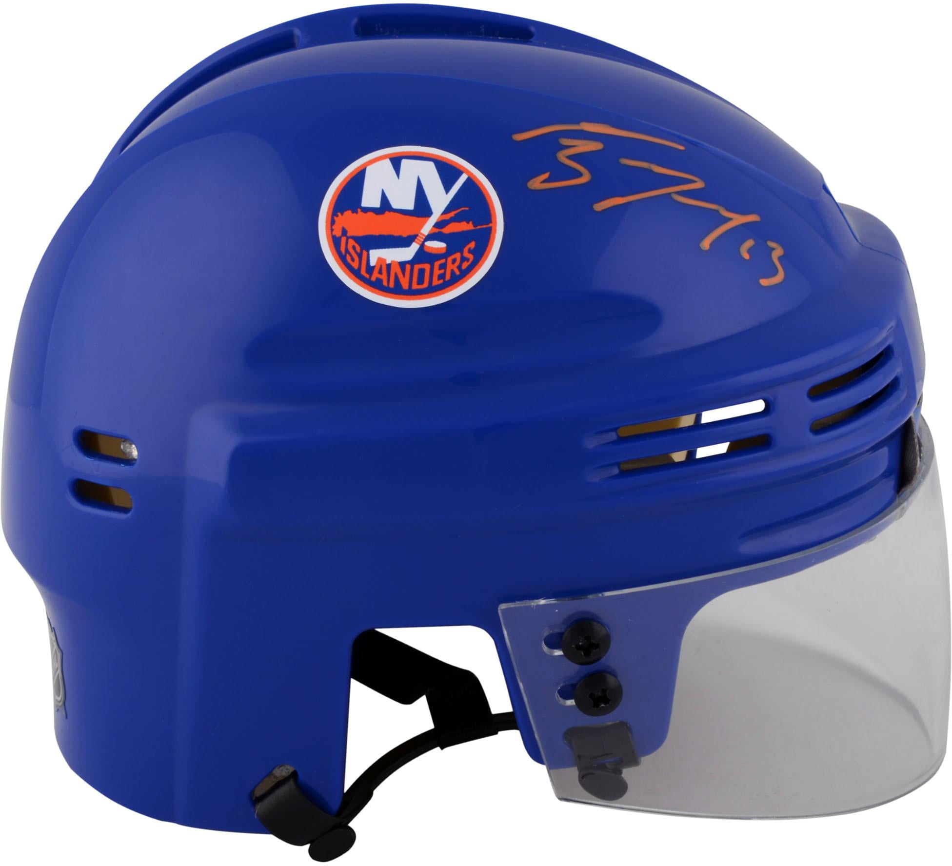 Mathew Barzal New York Islanders Autographed Blue Mini Helmet - Fanatics Authentic Certified