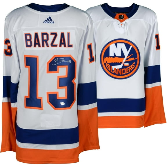 Mathew Barzal New York Islanders Autographed White Adidas Authentic Jersey - Fanatics Authentic Certified